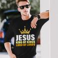 Jesus King Of Kings Lords Of Lords Long Sleeve T-Shirt Gifts for Him