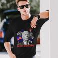 Joe Biden Happy Christmas In July Usa Flag V3 Long Sleeve T-Shirt Gifts for Him