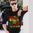 Juneteenth Celebrating Black Freedom 1865 African American Long Sleeve T-Shirt Gifts for Him