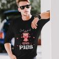 Just A Girl Who Loves Pigs Cute Animal Pig Nice Girls Long Sleeve T-Shirt Gifts for Him