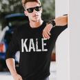 Kale Vegan Vegetarian Parody Long Sleeve T-Shirt Gifts for Him
