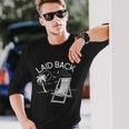 Laid Back Beach Vacation Time Long Sleeve T-Shirt Gifts for Him