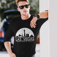 Las Vegas Skyline Tshirt Long Sleeve T-Shirt Gifts for Him