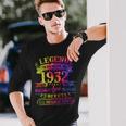 Legend Was Born In 1932 90 Year Old 90Th Birthday Tie Dye Long Sleeve T-Shirt Gifts for Him