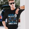 Level 9 Unlocked Awesome 2013 Video Game 9Th Birthday Long Sleeve T-Shirt Gifts for Him