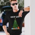 Get Lit Christmas Long Sleeve T-Shirt Gifts for Him