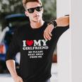 I Love My Girlfriend Shirt I Love My Girlfriend So Stay Away Tshirt Tshirt V2 Long Sleeve T-Shirt Gifts for Him