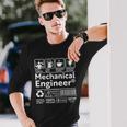 Mechanical Engineer Label Long Sleeve T-Shirt Gifts for Him