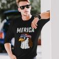 Merica Bald Eagle Mullet Sunglasses Fourth July 4Th Patriot Cool V2 Long Sleeve T-Shirt Gifts for Him