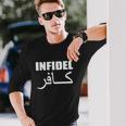 Military Army Infidel Long Sleeve T-Shirt Gifts for Him