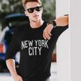 New York City Simple Logo Long Sleeve T-Shirt Gifts for Him