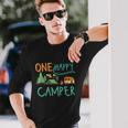 One Happy Camper First Birthday Camping Matching Long Sleeve T-Shirt Gifts for Him