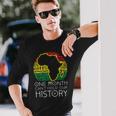 One Month Cant Hold Our History Pan African Black History Long Sleeve T-Shirt Gifts for Him