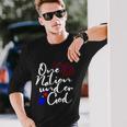 One Nation Under God Firework 4Th Of July V2 Long Sleeve T-Shirt Gifts for Him