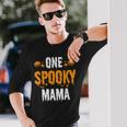 One Spooky Mama Mother Matching Halloween Long Sleeve T-Shirt Gifts for Him