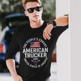 The Peoples Convoy American Trucker 2022 United States Of America Long Sleeve T-Shirt Gifts for Him