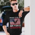 Proud Air Force Grandma American Flag V2 Long Sleeve T-Shirt Gifts for Him