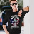 I Proudly Stand For The Flag And Kneel For The Cross Long Sleeve T-Shirt Gifts for Him