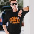 Pumpkin Bat Halloween Quote Long Sleeve T-Shirt Gifts for Him