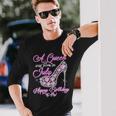 A Queen Was Born In July Fancy Birthday Long Sleeve T-Shirt Gifts for Him