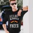 Lets Get Schnitzel Faced Tshirt Long Sleeve T-Shirt Gifts for Him