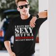 Sexy Firefighter Tshirt Long Sleeve T-Shirt Gifts for Him