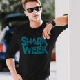 Shark 2022 Week Passion For Sharks Ocean Long Sleeve T-Shirt Gifts for Him