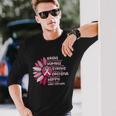 Sunflower Pink Ribbon Breast Caner Long Sleeve T-Shirt Gifts for Him