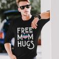 Transgender Heart Free Mom Hugs Cool Long Sleeve T-Shirt Gifts for Him