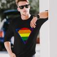 Triangular Lgbt Gay Pride Lesbian Bisexual Ally Quote Long Sleeve T-Shirt Gifts for Him