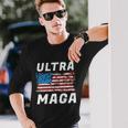 Ultra Maga Bold United States Of America Usa Flag Long Sleeve T-Shirt Gifts for Him