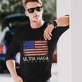 Ultra Maga Shirt Maga King Anti Biden Us Flag Pro Trump Trendy Tshirt V2 Long Sleeve T-Shirt Gifts for Him