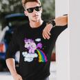 Unicorn Pooping A Rainbow Tshirt Long Sleeve T-Shirt Gifts for Him