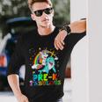 Unicorn Riding Narwhal Prek Fabulous Long Sleeve T-Shirt Gifts for Him