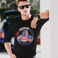 Usa Drinking Team Captain American Beer Cans Long Sleeve T-Shirt Gifts for Him
