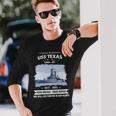 Uss Texas Cgn Long Sleeve T-Shirt Gifts for Him