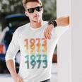 1973 Retro Colorful Roe V Wade Long Sleeve T-Shirt Gifts for Him