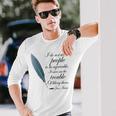 Jane Austen Agreeable Quote Long Sleeve T-Shirt Gifts for Him