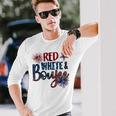 Red White And Boujee 4Th Of July Fourth Of July Vintage Long Sleeve T-Shirt Gifts for Him