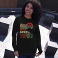 31 Years Old Awesome Since April 1992 31St Birthday Long Sleeve T-Shirt Gifts for Her