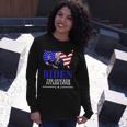 Biden The Quicker Fucker Upper American Flag Long Sleeve T-Shirt Gifts for Her