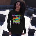 Birthday Girl Pop It Cute Colorful Long Sleeve T-Shirt Gifts for Her