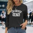 Born In 1974 48 Years Old Made In 1974 48Th Birthday Men Women Long Sleeve T-Shirt T-shirt Graphic Print Gifts for Her