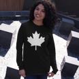 Canadian Flag Maple Leaf Canada Day Long Sleeve T-Shirt T-Shirt Gifts for Her