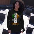 Celtic Cross Irish American Pride Long Sleeve T-Shirt Gifts for Her