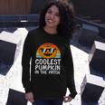 Coolest Pumpkin In The Patch Pumpkin Halloween Quote Long Sleeve T-Shirt Gifts for Her
