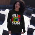 Cute Hello Fifth Grade Outfit Happy Last Day Of School Long Sleeve T-Shirt Gifts for Her