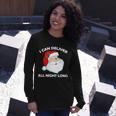 I Can Deliver All Night Long X-Mas Bad Santa Tshirt Long Sleeve T-Shirt Gifts for Her