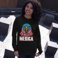 Eagle Mullet 4Th Of July Usa American Flag Merica V6 Long Sleeve T-Shirt Gifts for Her