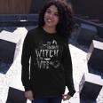 My Favorite Witch Is My Wife Halloween Witch Long Sleeve T-Shirt Gifts for Her